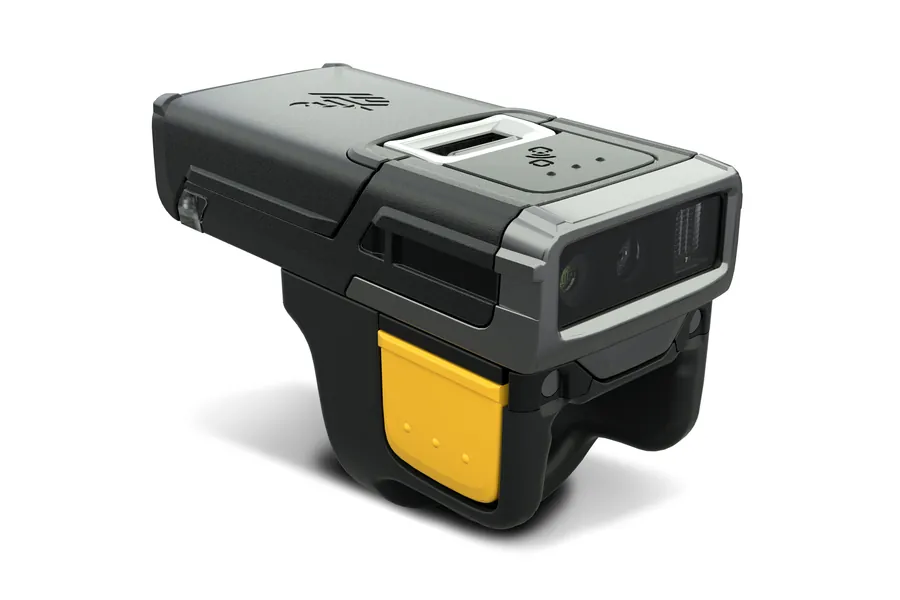 Zebra RS-series ring scanner with trigger mount, repaired for pairing and radio faults at ATS